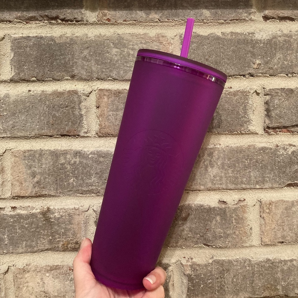 ✨Starbucks Venti Purple Soft Touch Cold Cup